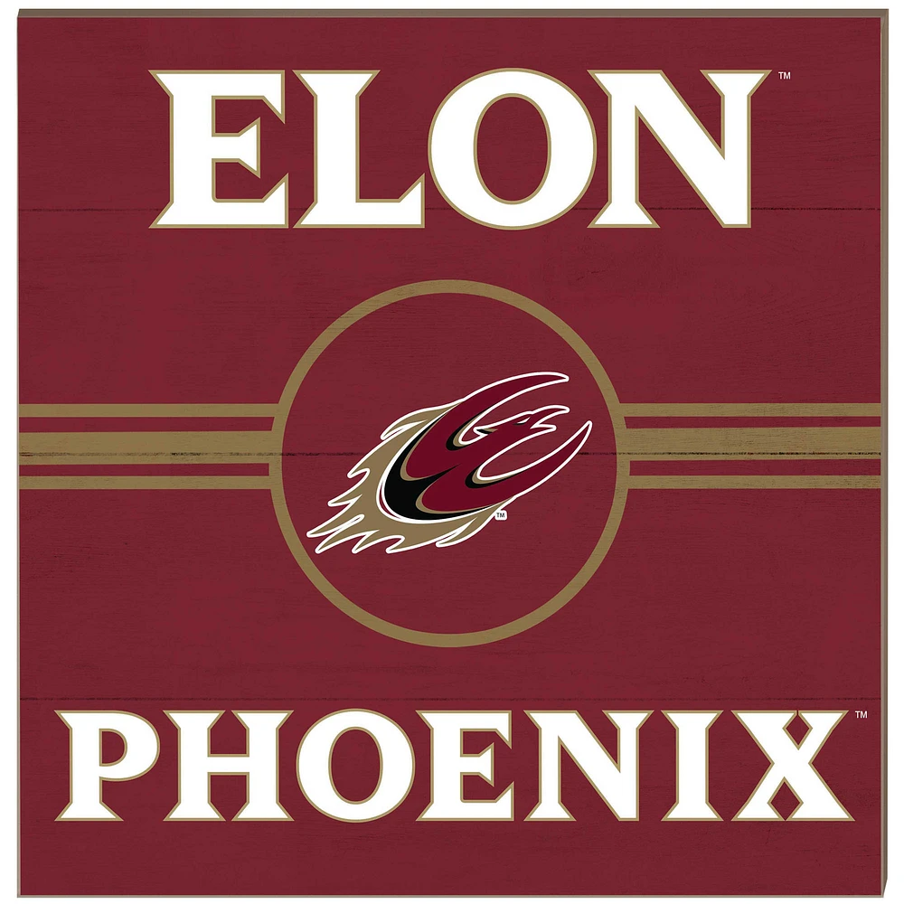 Elon Phoenix 10" x 10" Retro Team Sign