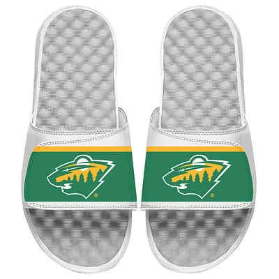 Men's ISlide White Minnesota Wild Special Edition 2.0 Slide Sandals