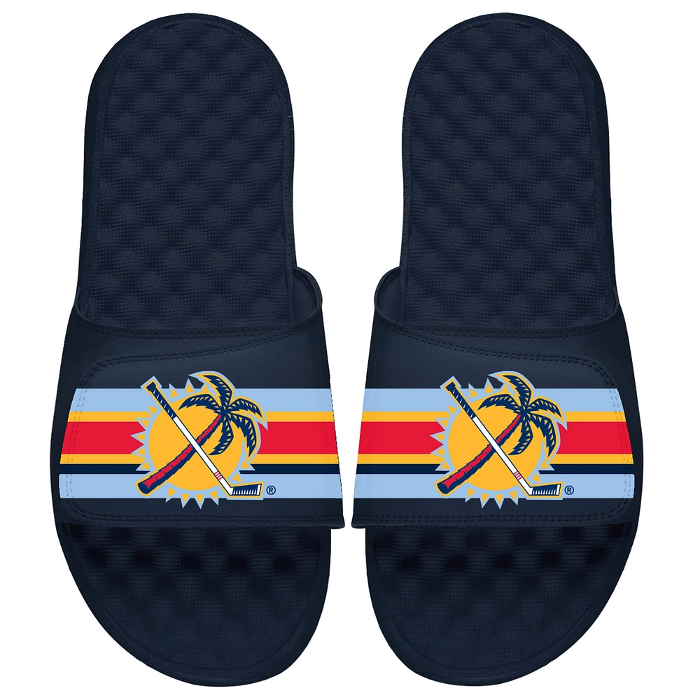 Men's ISlide Navy Florida Panthers Special Edition 2.0 Slide Sandals