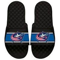 Youth ISlide Black Columbus Blue Jackets Special Edition 2.0 Slide Sandals