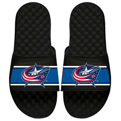 Youth ISlide Black Columbus Blue Jackets Special Edition 2.0 Slide Sandals