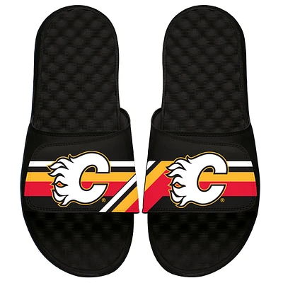 Youth ISlide Black Calgary Flames Special Edition 2.0 Slide Sandals
