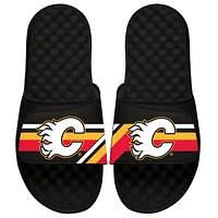 Youth ISlide Black Calgary Flames Special Edition 2.0 Slide Sandals