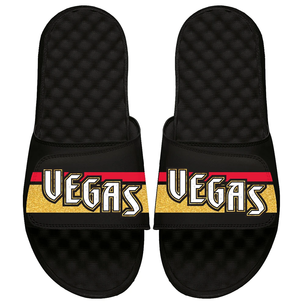 Youth ISlide Black Vegas Golden Knights Special Edition 2.0 Slide Sandals