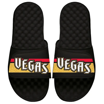 Youth ISlide Black Vegas Golden Knights Special Edition 2.0 Slide Sandals