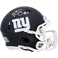 Phil Simms New York Giants Autographed Riddell Black Matte Speed Mini Helmet