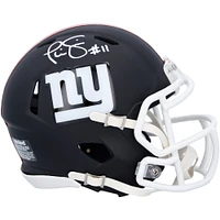 Phil Simms New York Giants Autographed Riddell Black Matte Speed Mini Helmet