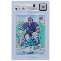 Henrik Lundqvist New York Rangers Autographed 2018-19 Upper Deck Ice Green #19 Beckett Fanatics Witnessed Authenticated 9/10 Card - 9.5/8.5/9.5/9.5 Subgrades