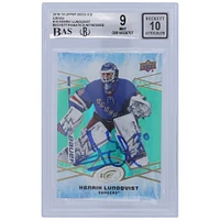 Henrik Lundqvist New York Rangers Autographed 2018-19 Upper Deck Ice Green #19 Beckett Fanatics Witnessed Authenticated 9/10 Card - 9.5/8.5/9.5/9.5 Subgrades