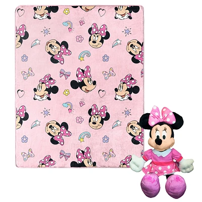 The Northwest Group Minnie Mouse Hugger Pillow & Silk Touch Throw Set