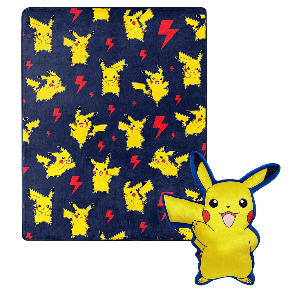 The Northwest Group Pokemon Hugger Pillow & Silk Touch Throw Set