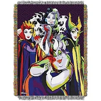 The Northwest Group Disney Villains 46'' x 60'' Woven Tapestry Throw Blanket