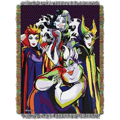 The Northwest Group Disney Villains 46'' x 60'' Woven Tapestry Throw Blanket