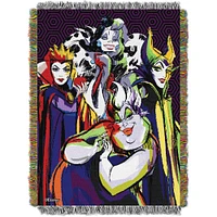 The Northwest Group Disney Villains 46'' x 60'' Woven Tapestry Throw Blanket