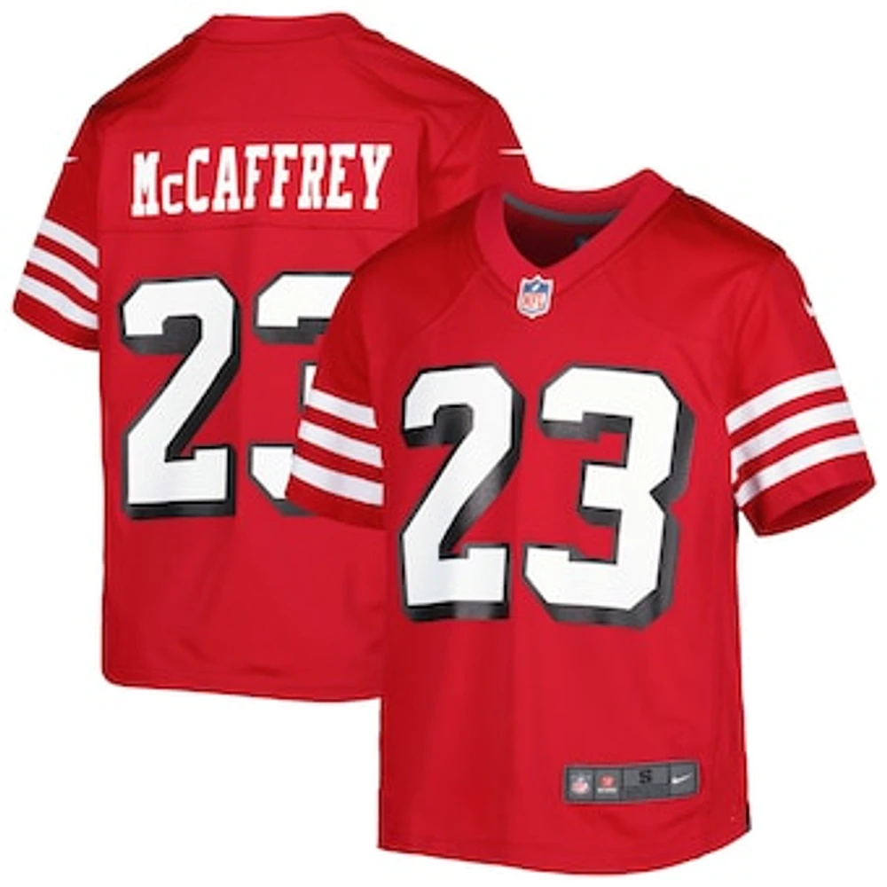 Youth Nike Christian McCaffrey Scarlet San Francisco 49ers Alternate Game Jersey
