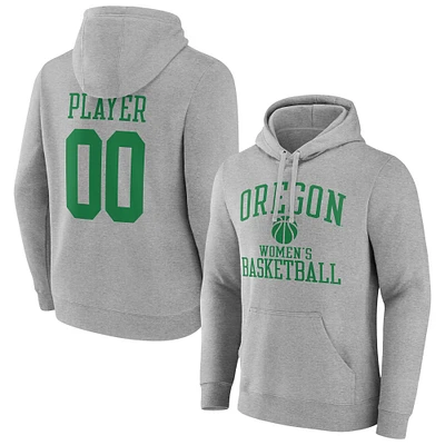 Men's Gray Oregon Ducks Women's Basketball Pick-A-Player NIL Gameday Tradition Pullover Hoodie