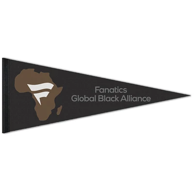 WinCraft Fanatics Corporate 12'' x 30'' Premium Global Black Alliance FAN Group Pennant