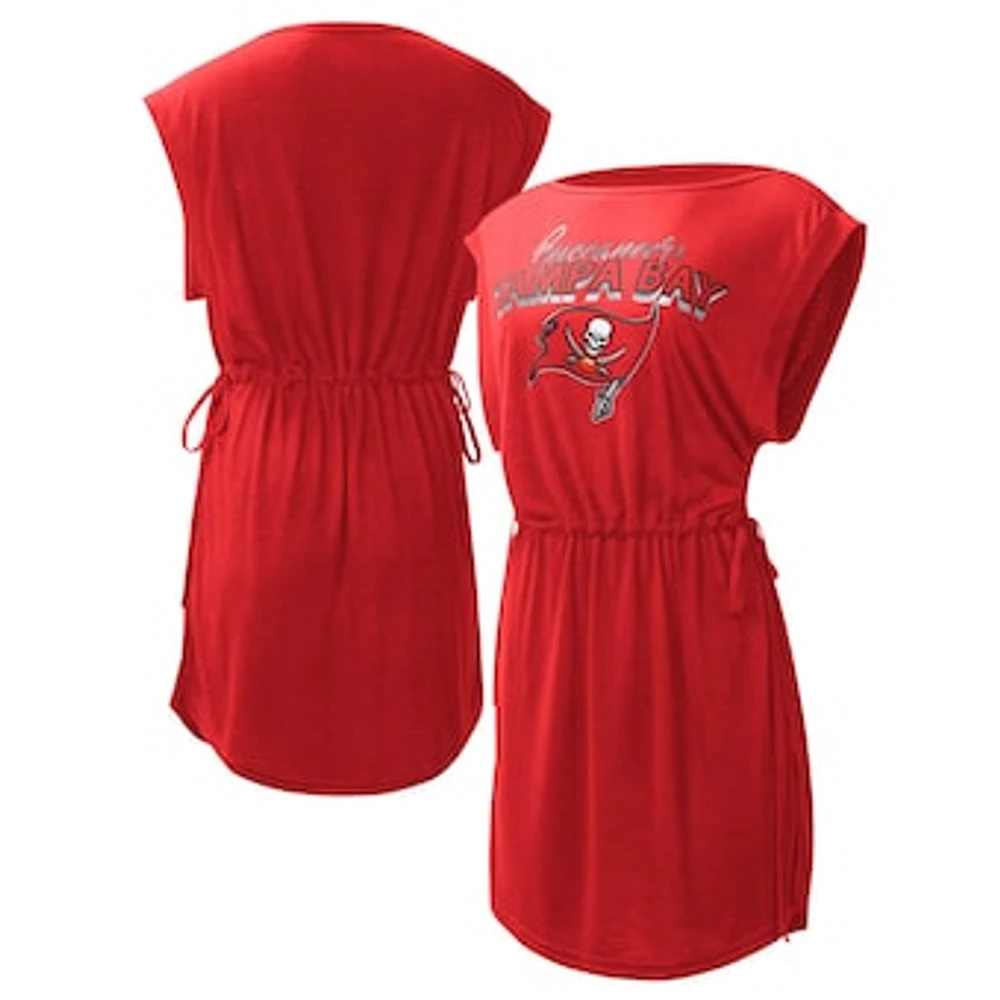 Women's G-III 4Her by Carl Banks Red Tampa Bay Buccaneers G.O.A.T. Swimsuit Cover-Up