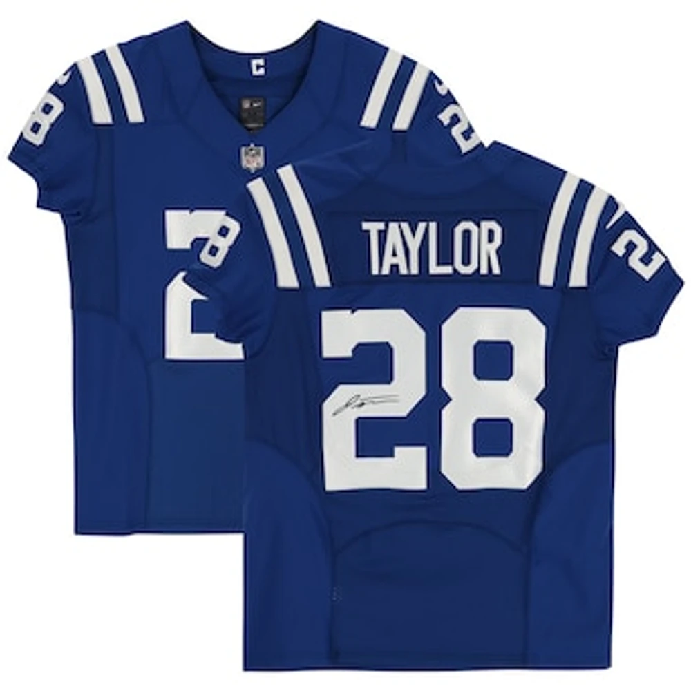 Jonathan Taylor Indianapolis Colts Autographed Royal Nike Elite Jersey