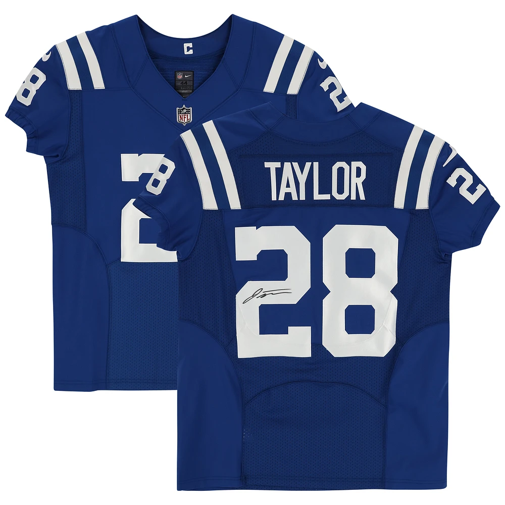 Jonathan Taylor Indianapolis Colts Autographed Royal Nike Elite Jersey