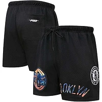 Men's Pro Standard Black Brooklyn Nets City Scape Mesh Shorts