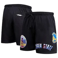 Men's Pro Standard Black Golden State Warriors City Scape Mesh Shorts