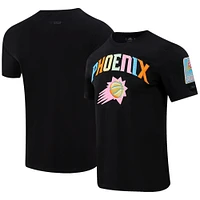 Men's Pro Standard  Black Phoenix Suns Washed Neon T-Shirt