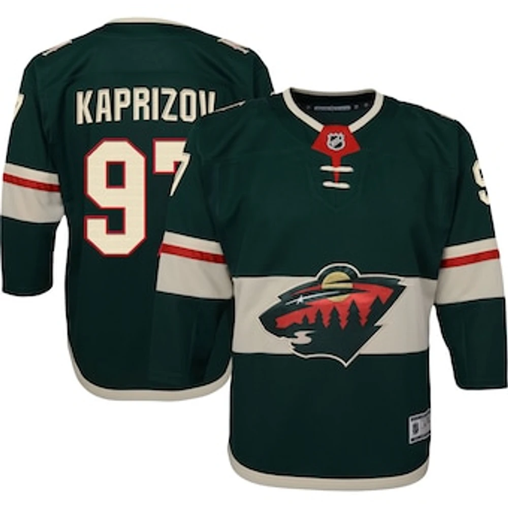 Youth Kirill Kaprizov Green Minnesota Wild Home Premier Player Jersey