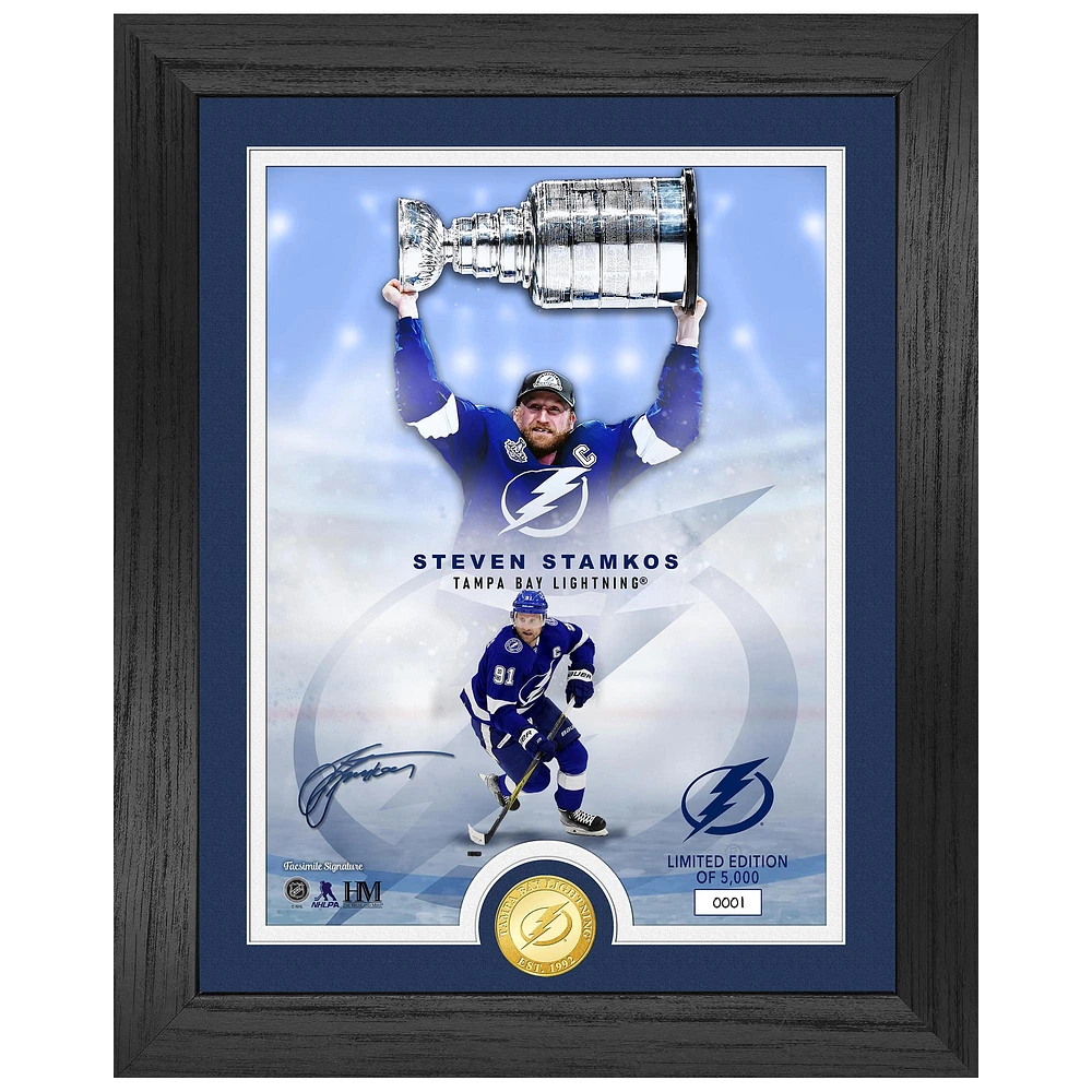 Highland Mint Steven Stamkos Tampa Bay Lightning 13'' x 16'' Framed Photo Collage Mint