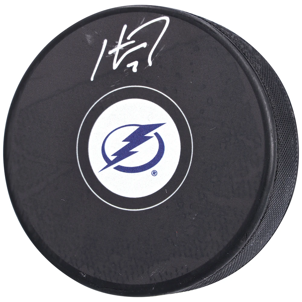 Haydn Fleury Tampa Bay Lightning Autographed Hockey Puck