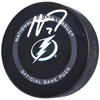 Haydn Fleury Tampa Bay Lightning Autographed Official Game Puck
