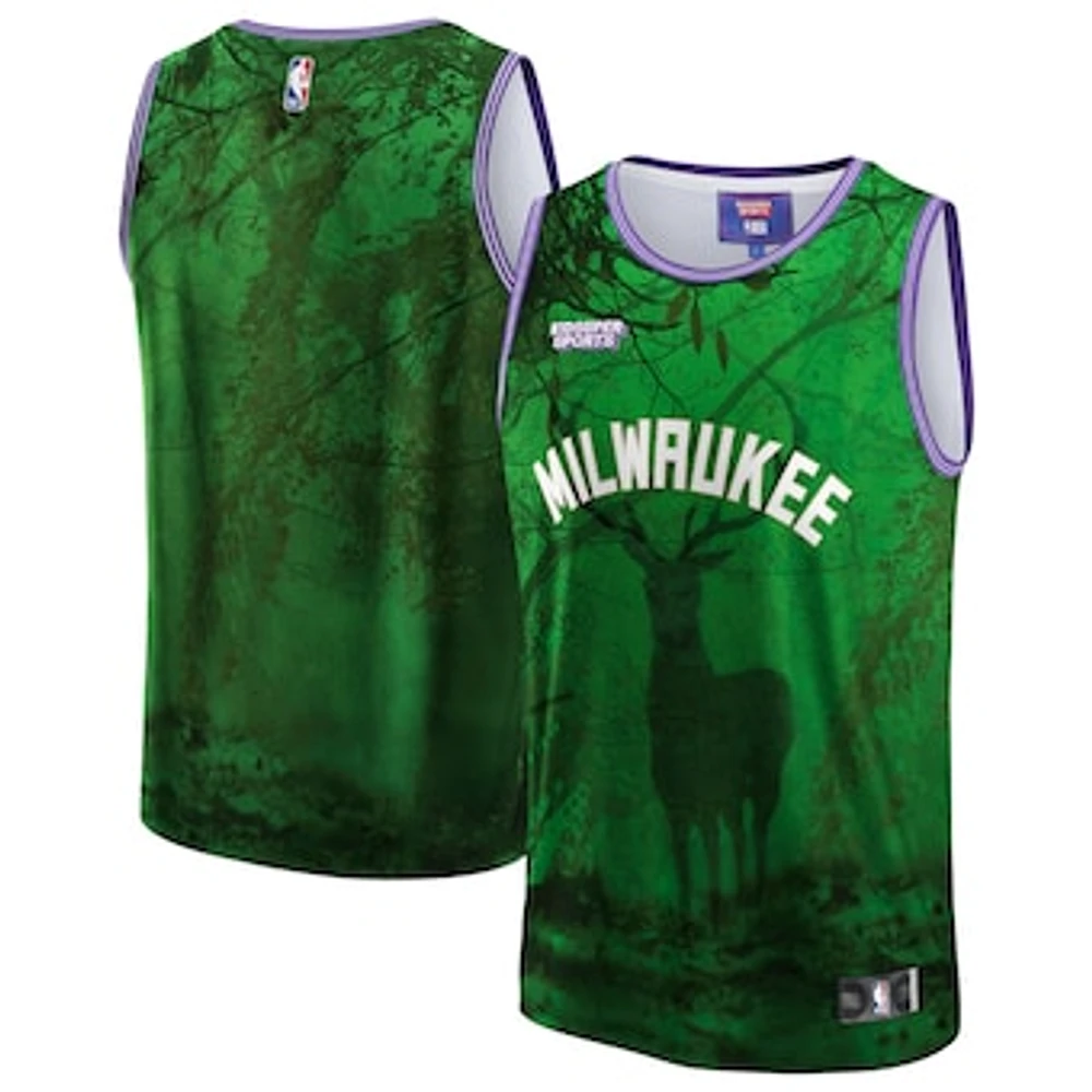 Unisex NBA & KidSuper Studios by Fanatics Green Milwaukee Bucks Hometown Jersey