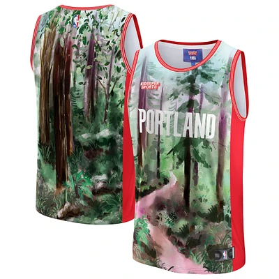 Unisex NBA & KidSuper Studios by Fanatics Green Portland Trail Blazers Hometown Jersey