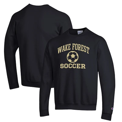 Men's Champion Wake Forest Demon Deacons Soccer Icon Powerblend Pullover Sweatshirt