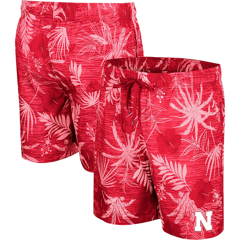 Men's Colosseum Scarlet Nebraska Huskers What Else is New Swim Shorts