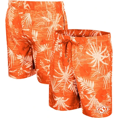 Men's Colosseum Orange Oklahoma State Cowboys What Else is New Swim Shorts