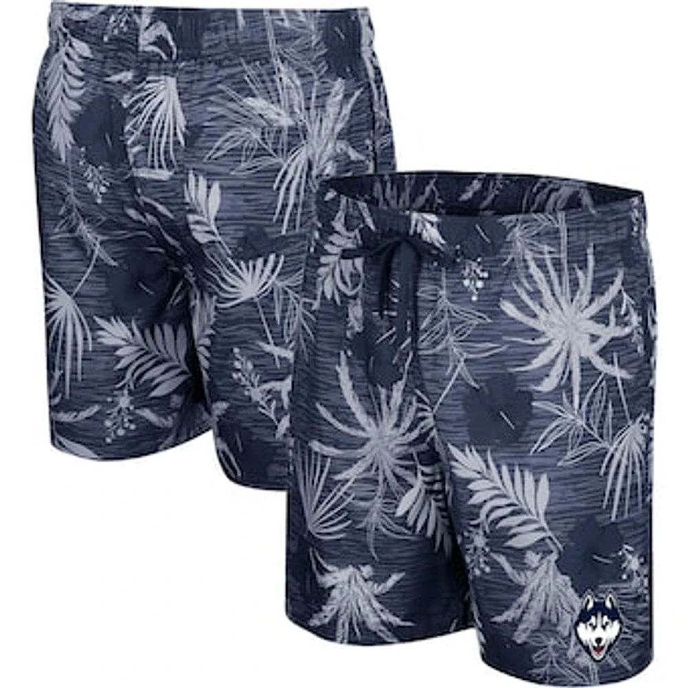 Men's Colosseum Navy UConn Huskies What Else is New Swim Shorts