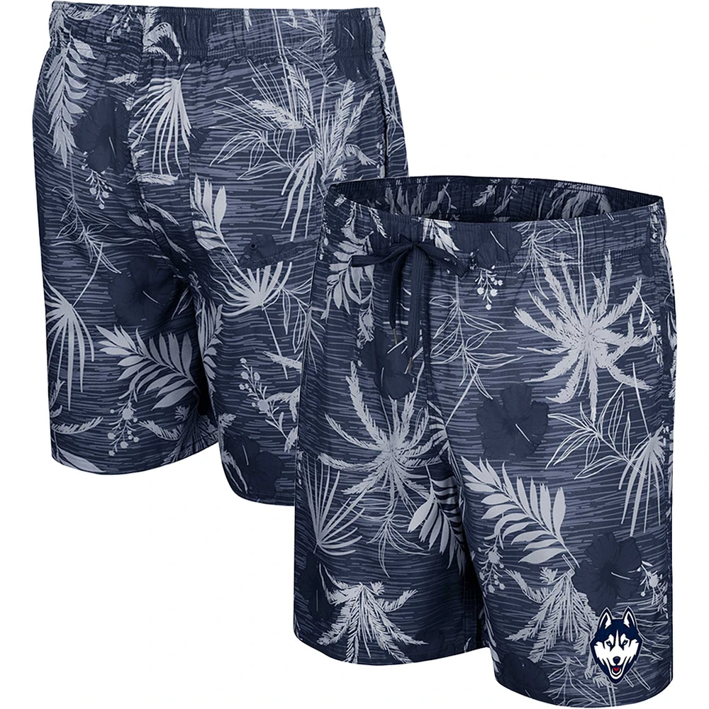 Men's Colosseum Navy UConn Huskies What Else is New Swim Shorts