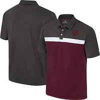 Men's Colosseum Charcoal Texas A&M Aggies Two Yutes Polo