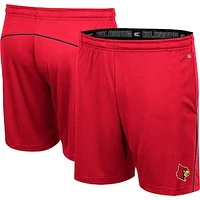 Men's Colosseum Red Louisville Cardinals Laws of Physics Shorts
