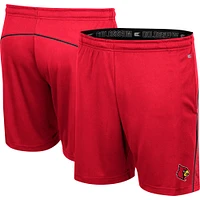Men's Colosseum Red Louisville Cardinals Laws of Physics Shorts
