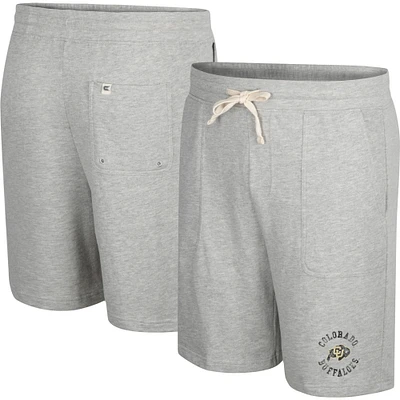 Men's Colosseum Heather Gray Colorado Buffaloes Love To Hear This Terry Shorts