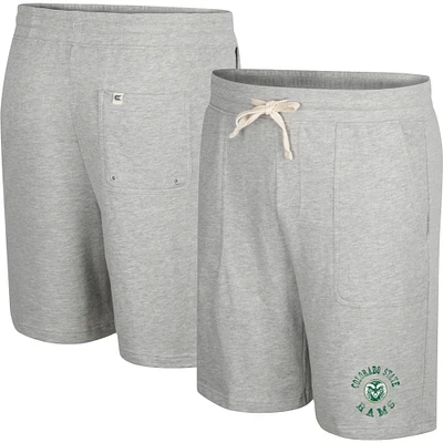 Men's Colosseum Heather Gray Colorado State Rams Love To Hear This Terry Shorts