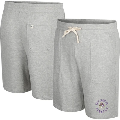 Men's Colosseum Heather Gray ECU Pirates Love To Hear This Terry Shorts