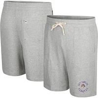 Men's Colosseum Heather Gray ECU Pirates Love To Hear This Terry Shorts