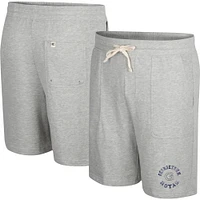 Men's Colosseum Heather Gray Georgetown Hoyas Love To Hear This Terry Shorts