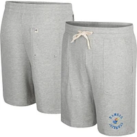 Men's Colosseum Heather Gray Kansas Jayhawks Love To Hear This Terry Shorts