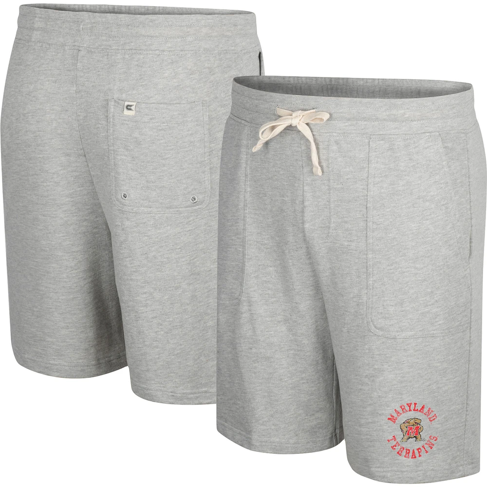 Men's Colosseum Heather Gray Maryland Terrapins Love To Hear This Terry Shorts