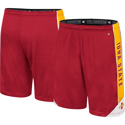 Men's Colosseum Cardinal Iowa State Cyclones Haller Shorts