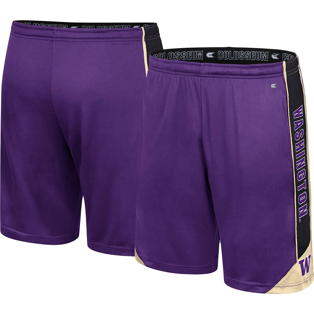 Men's Colosseum Purple Washington Huskies Haller Shorts